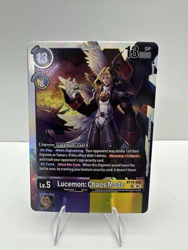 Lucemon: Chaos Mode BT18-082 SR Digimon TCG Special Booster 2.0 NM - Bild 1 von 2