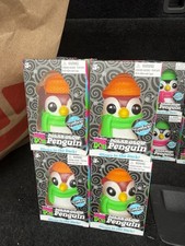Schylling Nee Doh Squishmas Polar Glow Penguin Squeeze Toy Glow in the Dark