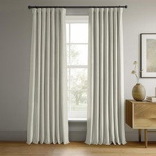 HPD Half Price Drapes Signature Velvet Thermal Blackout Curtains for Living R...
