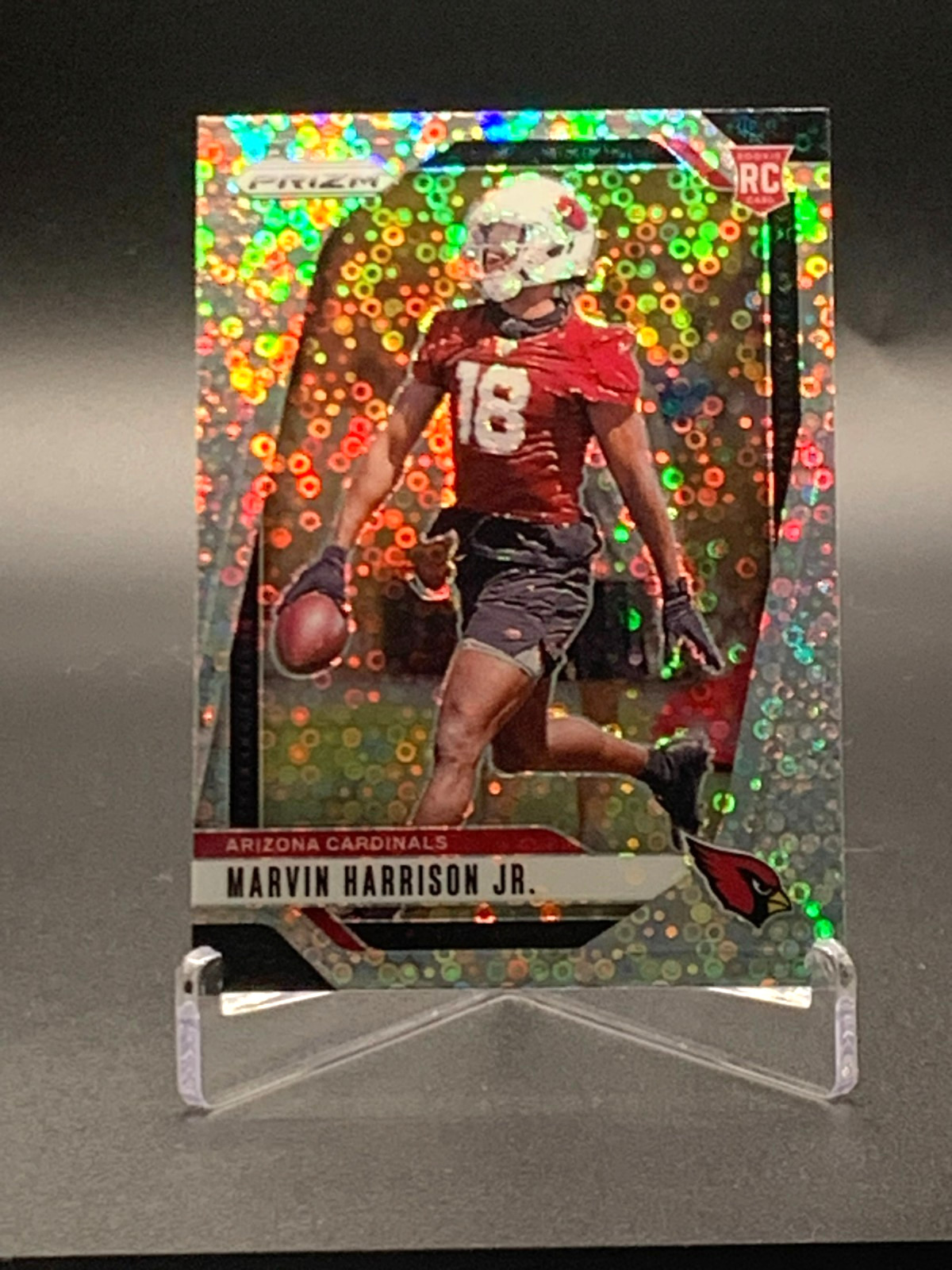 2024 Panini Prizm Marvin Harrison Jr No Huddle Silver Disco Prizm #375