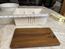 Rae Dunn Magenta Tea Caddy With Lid