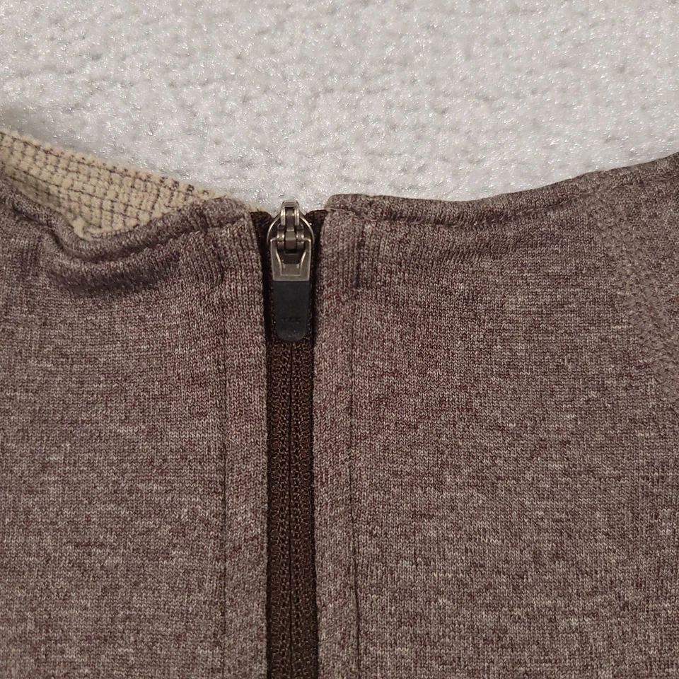 Chaqueta Camisa Mujer The North Face Vapor Wick 1/4 Cremallera Manga Larga Grande Marrón Foto 4 de 4