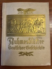 Buch Sammelalbum Ruhmesbl&auml;tter Deutscher Geschichte