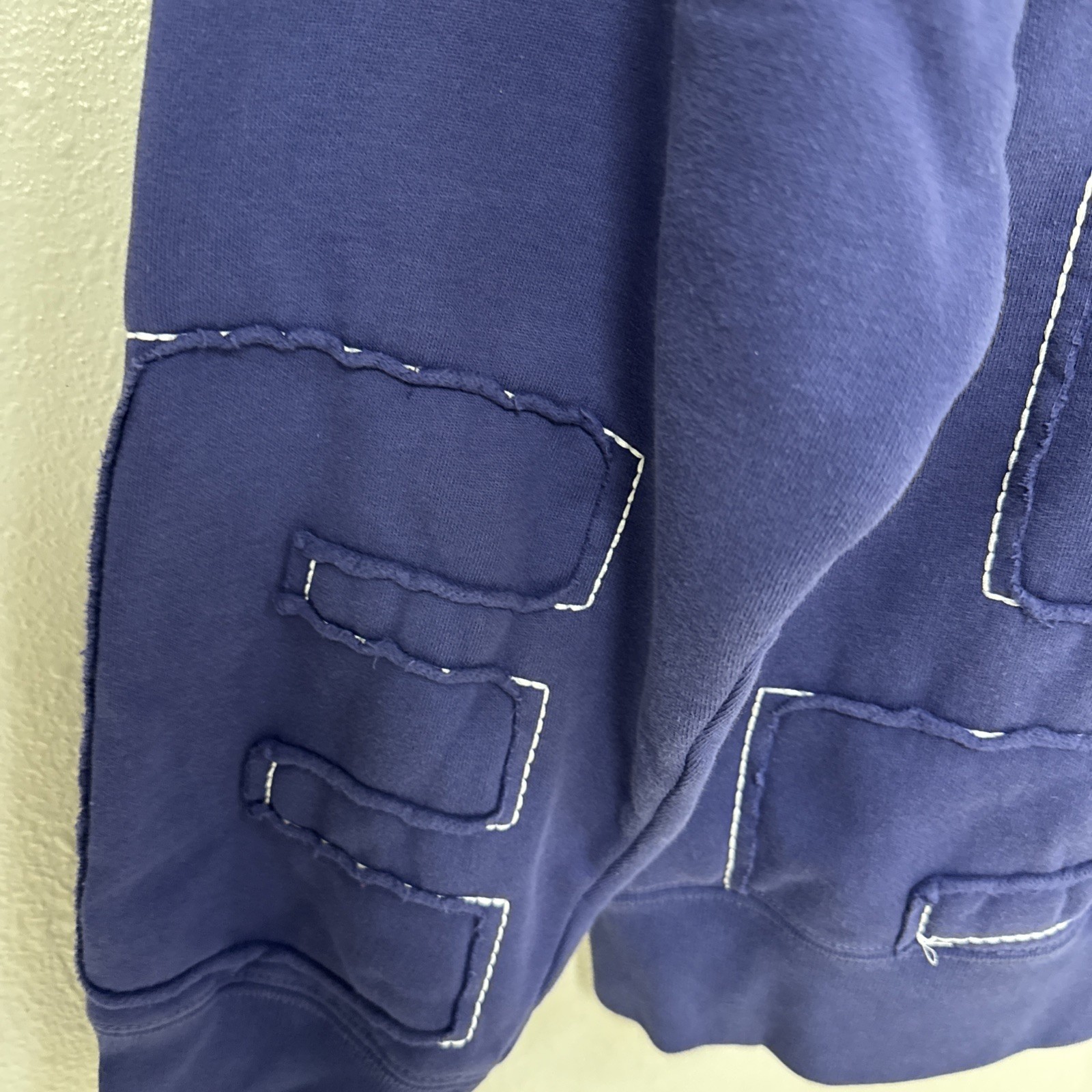 Supreme Purple Hoodie With Popped Out Letters Cutout Stitch Lettering Size Large thumbnail 6