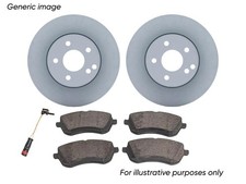 Mercedes-Benz Genuine Braking Kit Front Brake Discs + Pads + Sensor Fits S-Class
