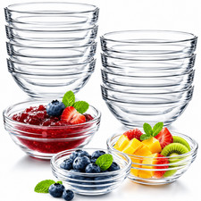 12 Dip Schälchen Glas Mini Schalen Schüssel...