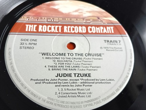 JUDIE TZUKE - WELCOME TO THE CRUISE LP UK 1979 THE ROCKET RECORD COMPANY EX - Picture 5 of 7