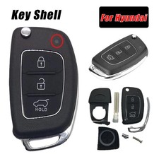 1 Pcs 3 Button Replacement ABS Car Key Fob Shell Cover For Hyundai Santa Fe ix45