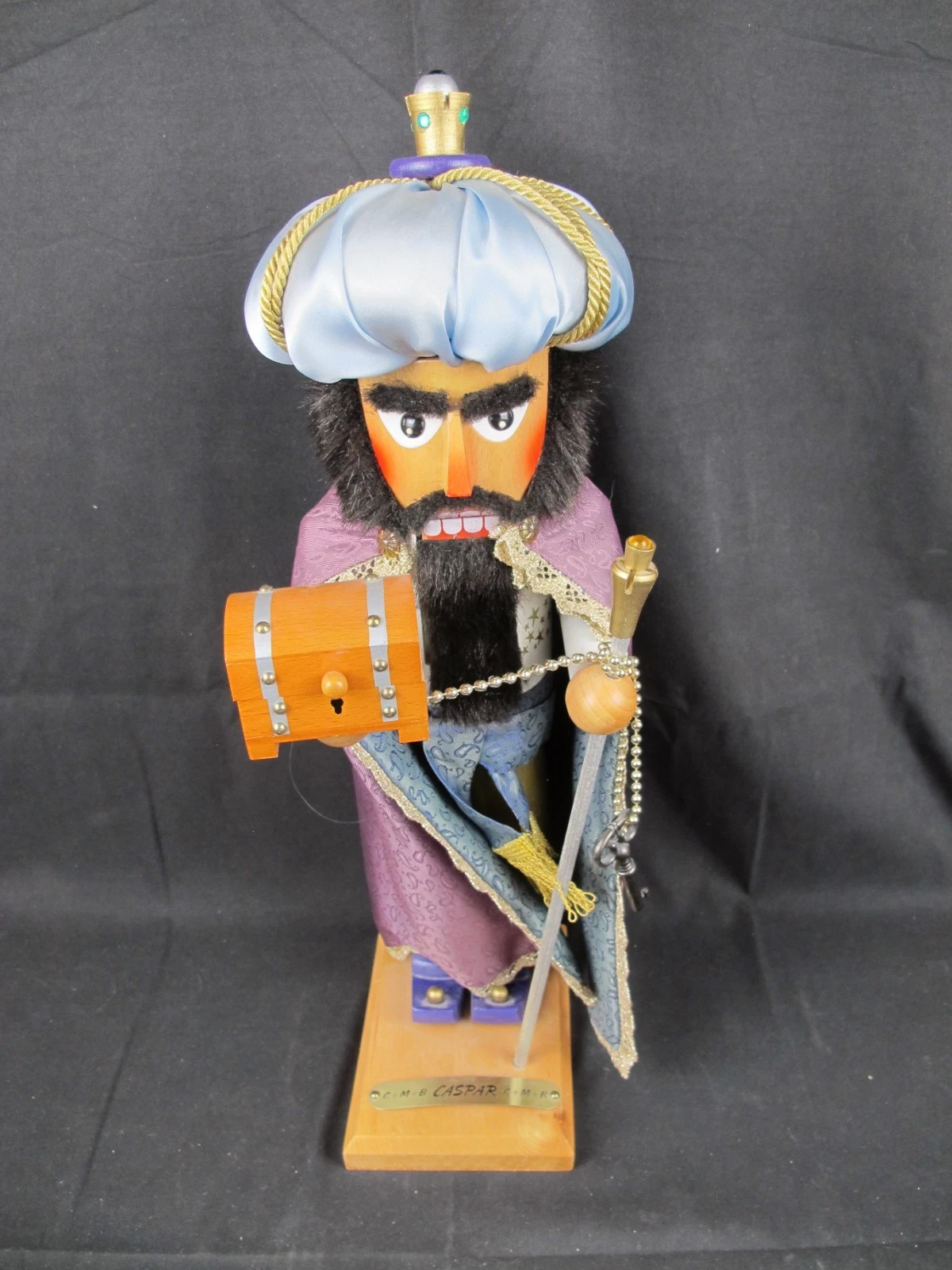 Steinbach Wise Man C+M+B Caspar Nutcracker Limited Edition 3784/10000 - 17 1/2"
