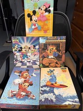 Disney Mickey Mouse  Minnie donald jigsaw puzzle Golden lot of 5 NEW sealed