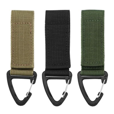 Nylons Belt Keyring Keychains Tactic Hook Belt Key Hook Keychains Carabiner Clip