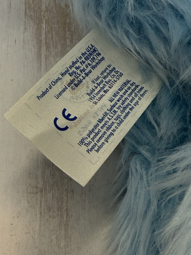 Build A Bear Blue Terrier Westie Shaggy 12” Dog Plush + Crystal Charm Collar! - Picture 5 of 8