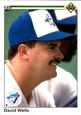 David Wells 1990 Upper Deck #30 Toronto Blue Jays FREE SHIPPING AutographDen