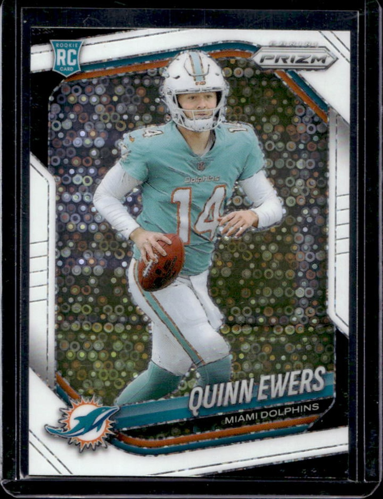 2025 Panini Prizm Quinn Ewers RC White Disco Rookie #307 Dolphins