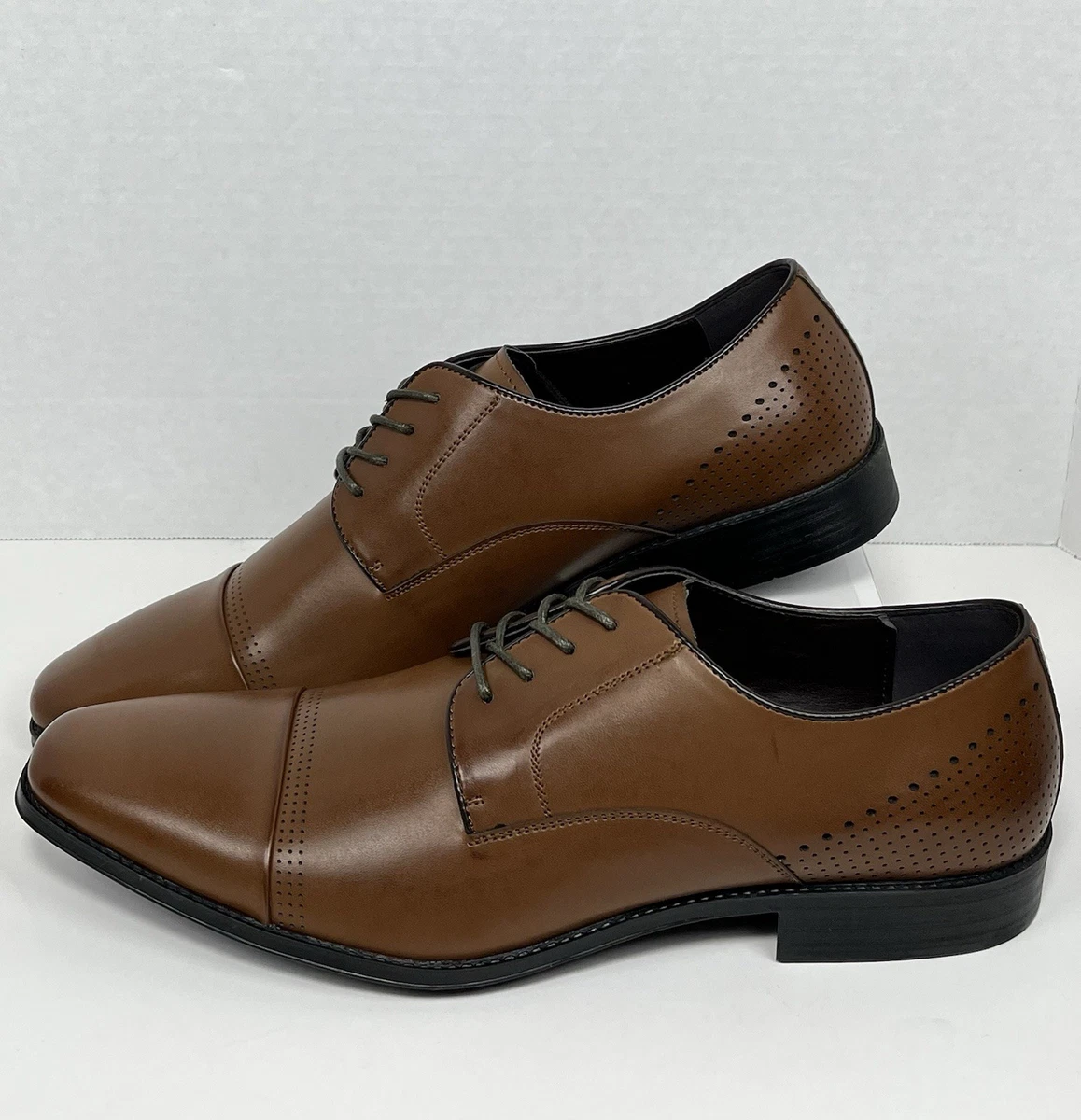 Unlisted by Kenneth Cole Men\'s Lesson Plan Oxfords - Cognac - Size 7.5M NEW UNLISTED KENNETH COLE Men main image 4