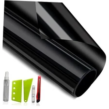  Window Film with Tool Kits Privacy Window Film Total 17.5in x 6.5ft Blackout