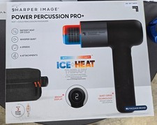 Sharper Image Power Percussion Pro Hot  Cold Percussion Massager NEW 24C 