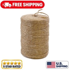 3 Ply Natural Jute Twine String - 600 Feet for Sustainable Crafting Wrapping