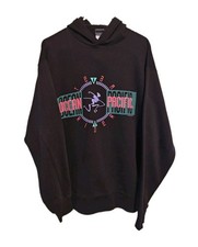 Vintage OP OCEAN PACIFIC Hoodie Sweatshirt BLACK Size Medium Used As-Is