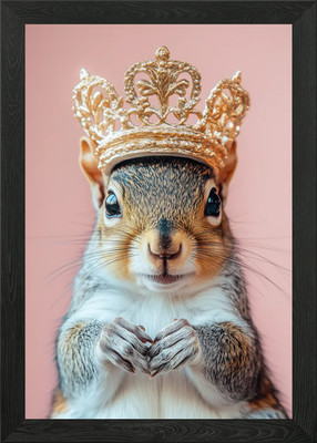 Eichhörnchen König gerahmtes Wandbild Poster Leinwanddruck Bild