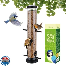 TrampgiK Bird Feeders for Outdoors Hanging,Finch Feeders for Outside,Chew-Pro