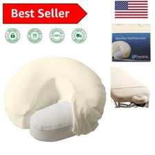 Soft Silky Polyester Face Cradle Cover - Machine Washable, 1 Pack, Cream Color