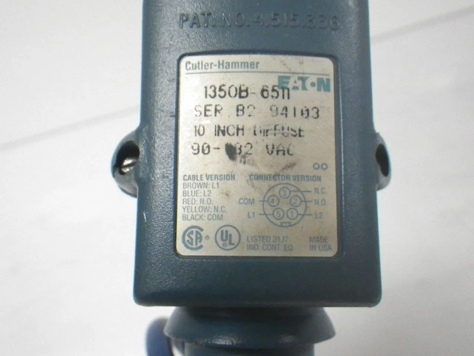 1350B-6511 1350B6511 Eaton Photoelectric Sensor ( Used and Tested ) - Image 2 of 4
