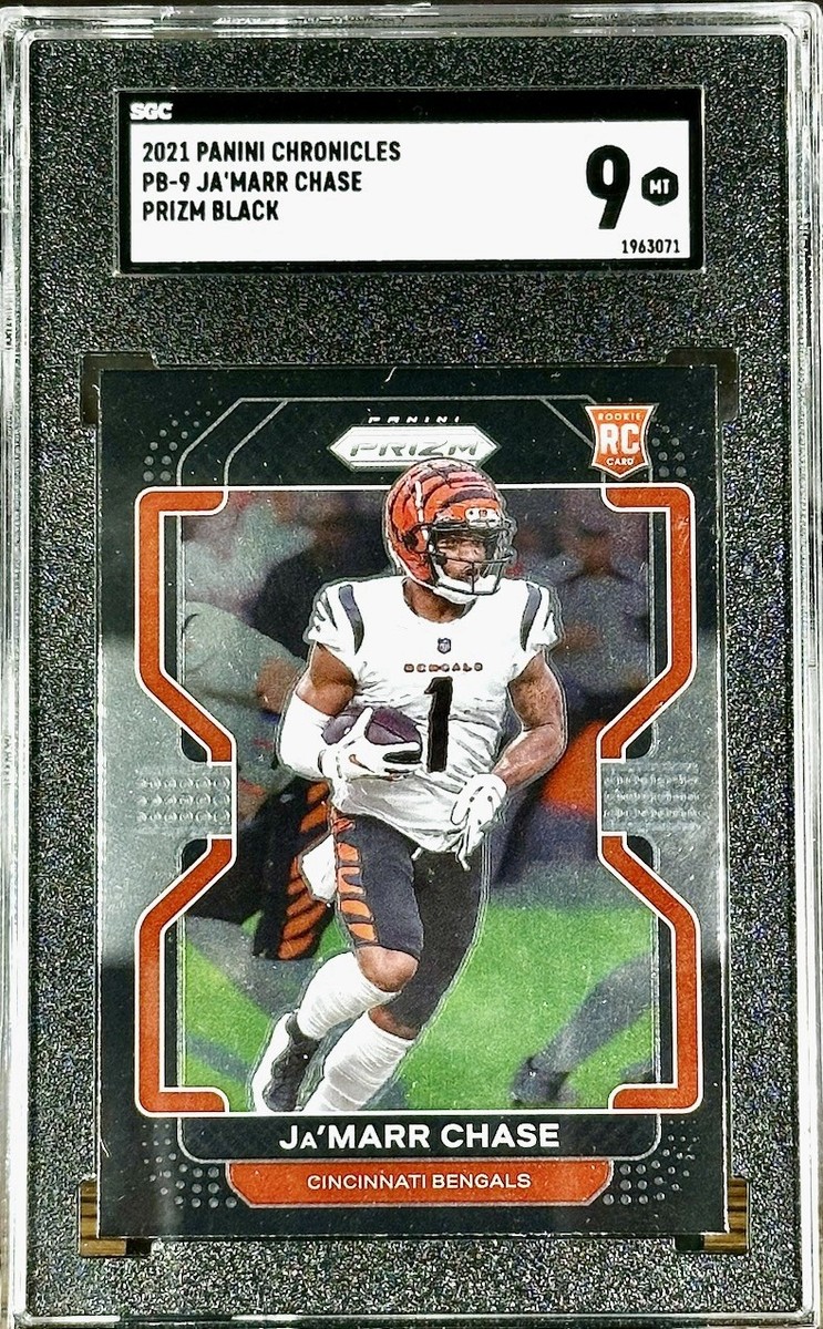 Panini SGC 2021 Chronicles PB-9 Ja'Marr Chase Silver Prizm Black