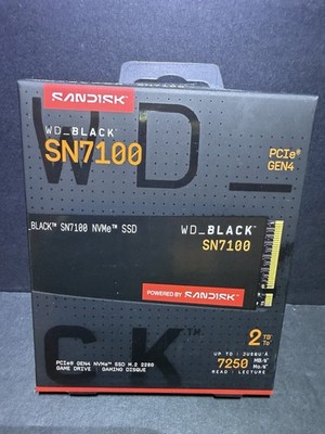 WD BLACK SN7100 2TB NVMe Gen4 PCIe M.2 2280 Internal Gaming SSD