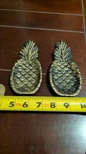 2 Vintage Look Pineapple Spoon Rest Trinket Dish Cast Iron Kitchen (030)