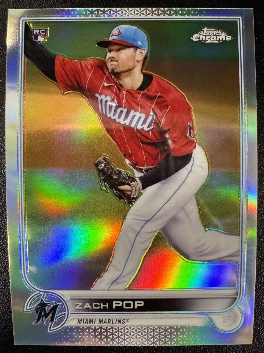2022 Topps Chrome - Zach Pop #41 Refractor (RC)