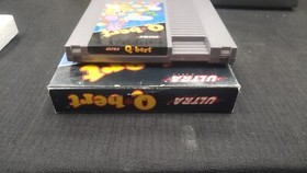 CIB Q BERT Q*BERT NINTENDO NES VIDEO GAME COMPLETE IN BOX W/ PROTECTOR CASE