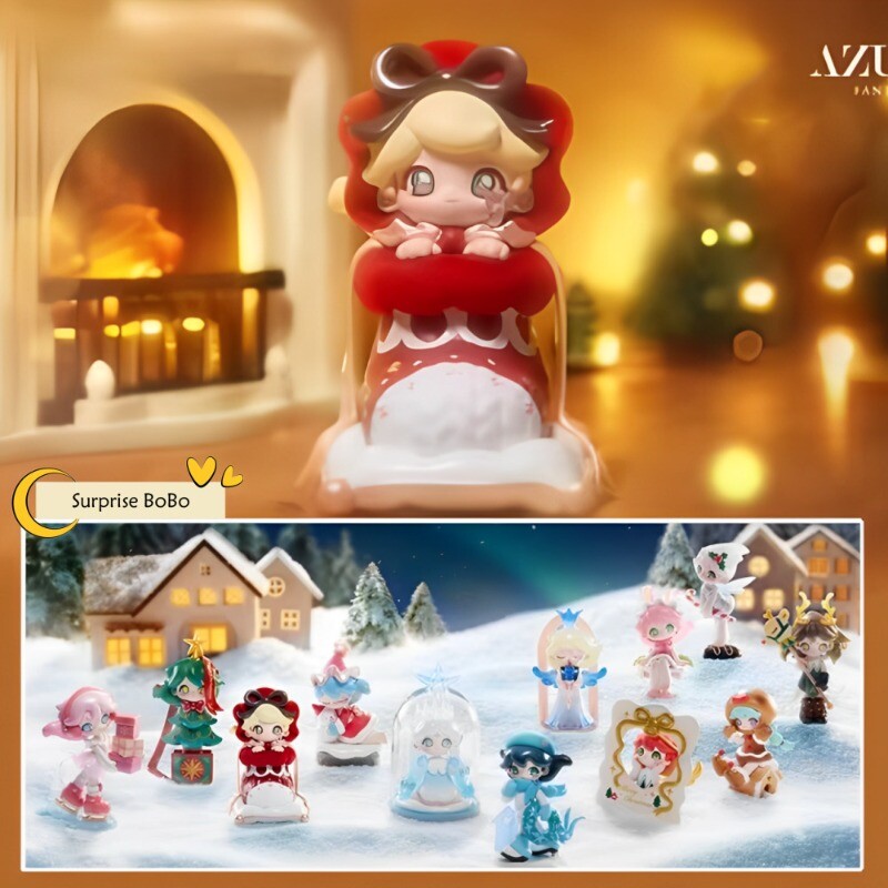 POP MART AZURA Warm Christmas Series Confirmed Blind Box Figure Art Toy Hot Gift