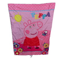 Peppa Pig Girls Toddlers Crib Bedding Blanket Flat Fitted Sheets Pink Floral