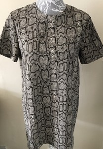 zara snake print mini dress