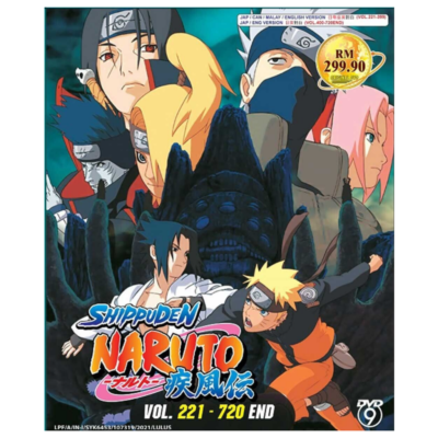 DVD Anime Naruto Shippuden (Vol. 221-720 End) TV Series (English