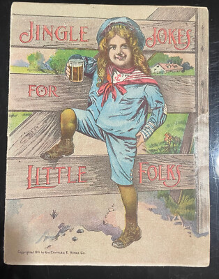 Antique Vintage c1901 Hires Root Beer ''Jingle Jokes for Little Folks'' Booklet