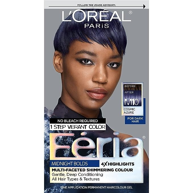 L'Oreal Paris Feria Shimmering Hair Color Dye Gel, M10 Cosmic
