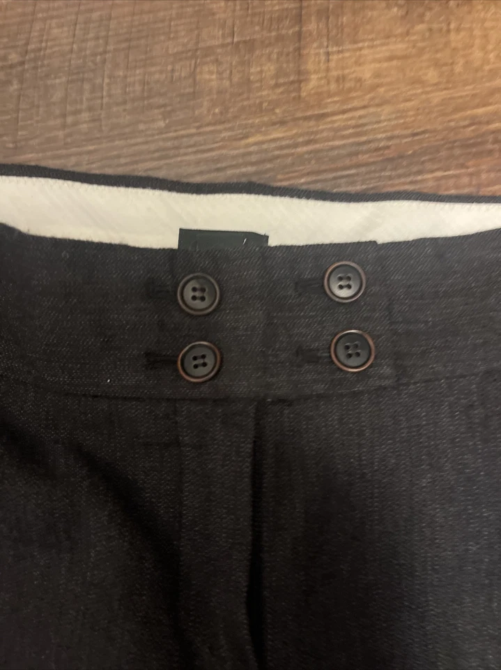 Pantalones capri para mujer J Crew City Fit talla 10 lana lino usados en excelente estado Foto 2 de 3