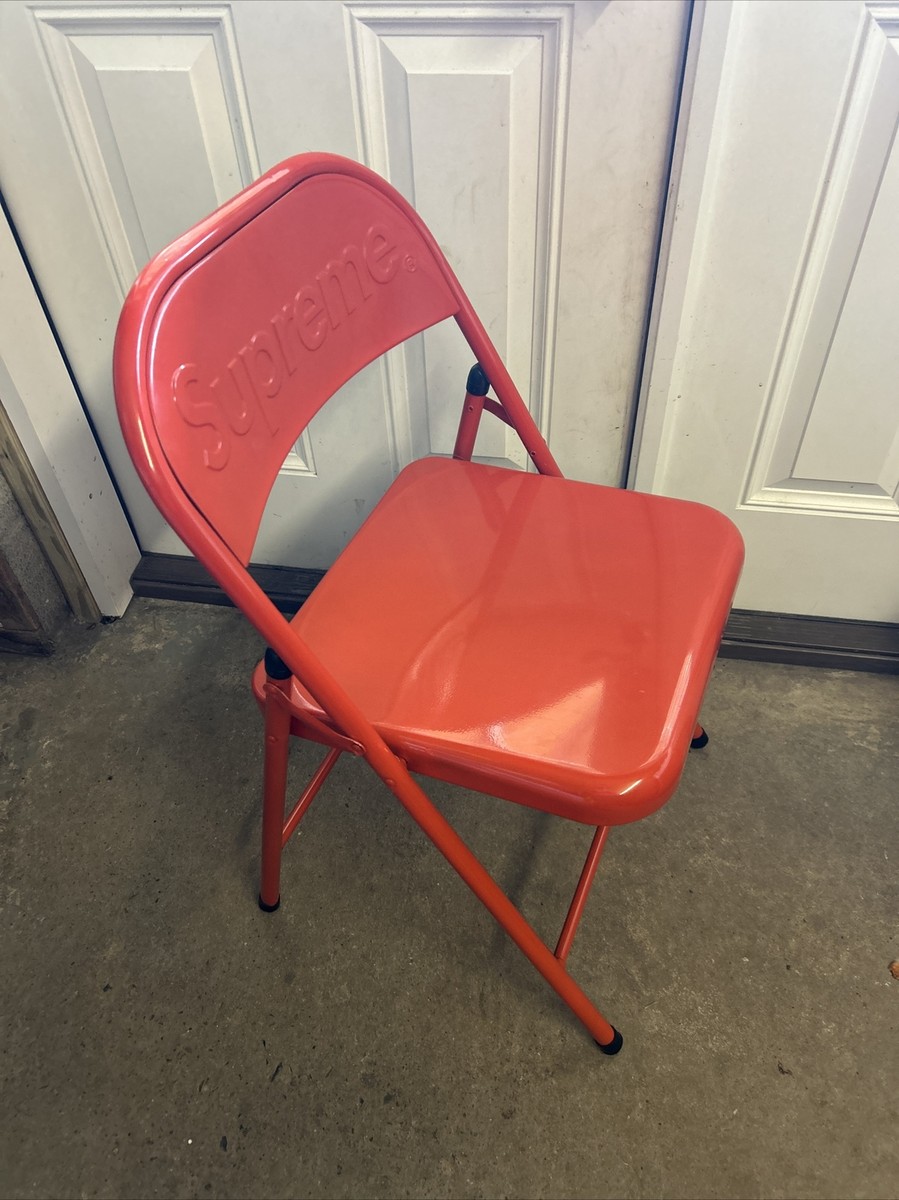 Supreme Metal Folding Chair Red | eBay Supreme Metal Folding Chair Red | eBay