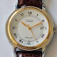 TABBAH-PERSONAL-AUTOMATIC-STAHL UND GOLD 18 KT-ETA 2892-2-OVERSIZE (39 MM)-BOX