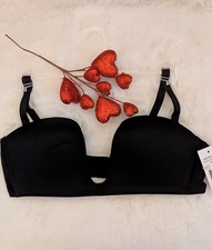 Fashion Forms brand size 38B black U Plunge Strapless Bra