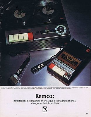 Werbung Advertising 016 1972 Remco Tonbandgeräte