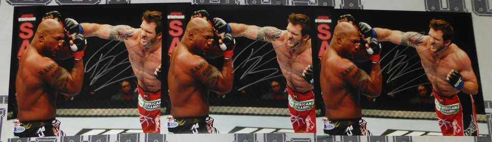 Foto firmada por Ryan Bader UFC 144 11x14 BAS Beckett certificado de autenticidad Bellator foto autógrafo Foto 2 de 4