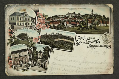 Schellenberg Augustusburg mit Hotel zum weisen Hirsch  / AK 59