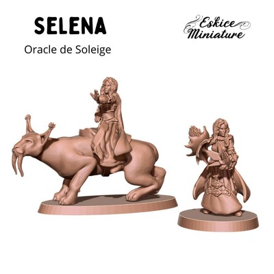 Eskice Miniatures Fantasy 28mm-32mm Selena The Oracle AOS (2 Modelle) ANHÄNGER