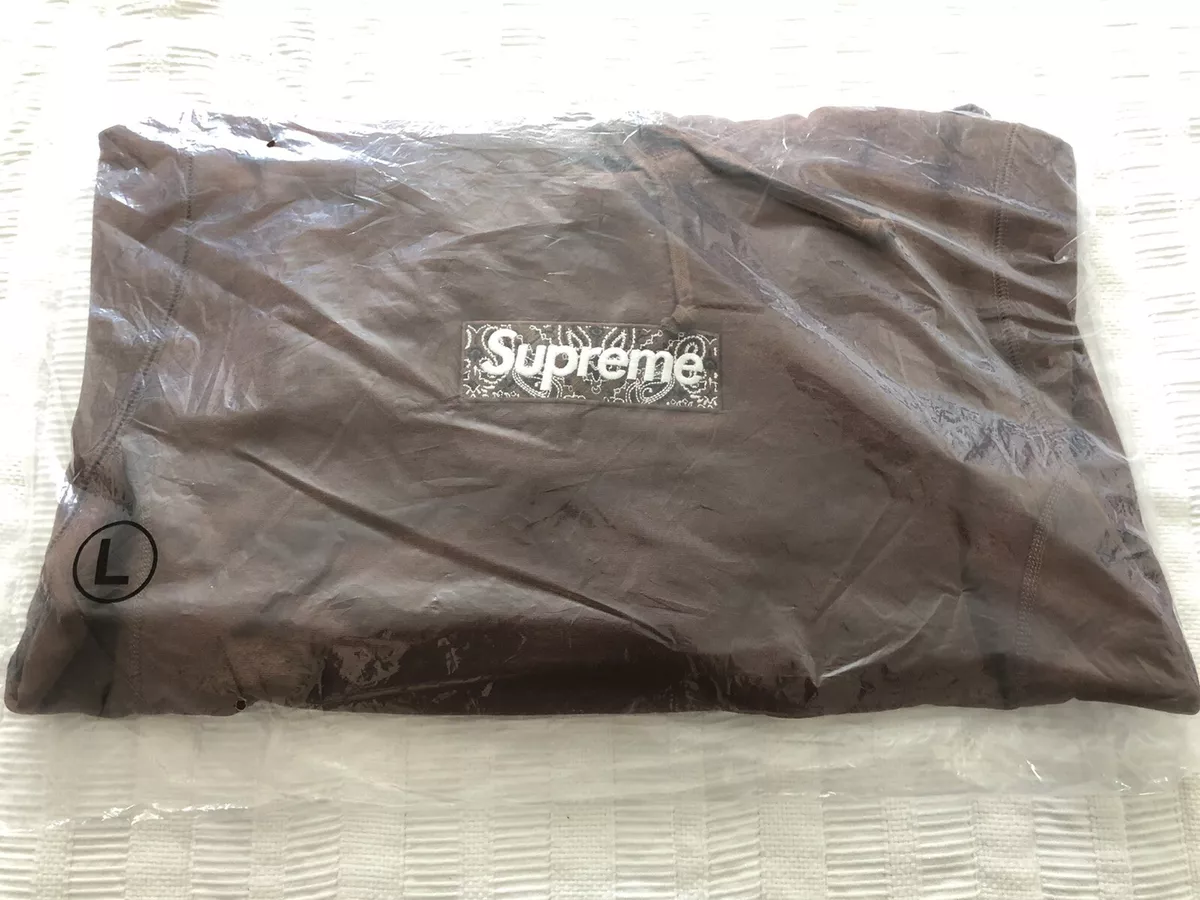 Bandana Box Logo Hooded Sweatshirt Brown