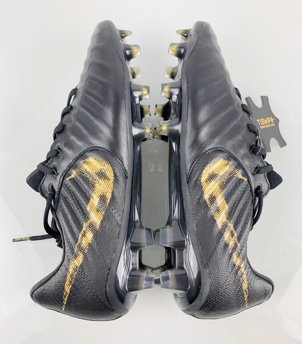 Nike Legend VII 7 Elite FG Cleats Black Gold Men Sz 6 Women Sz 7.5