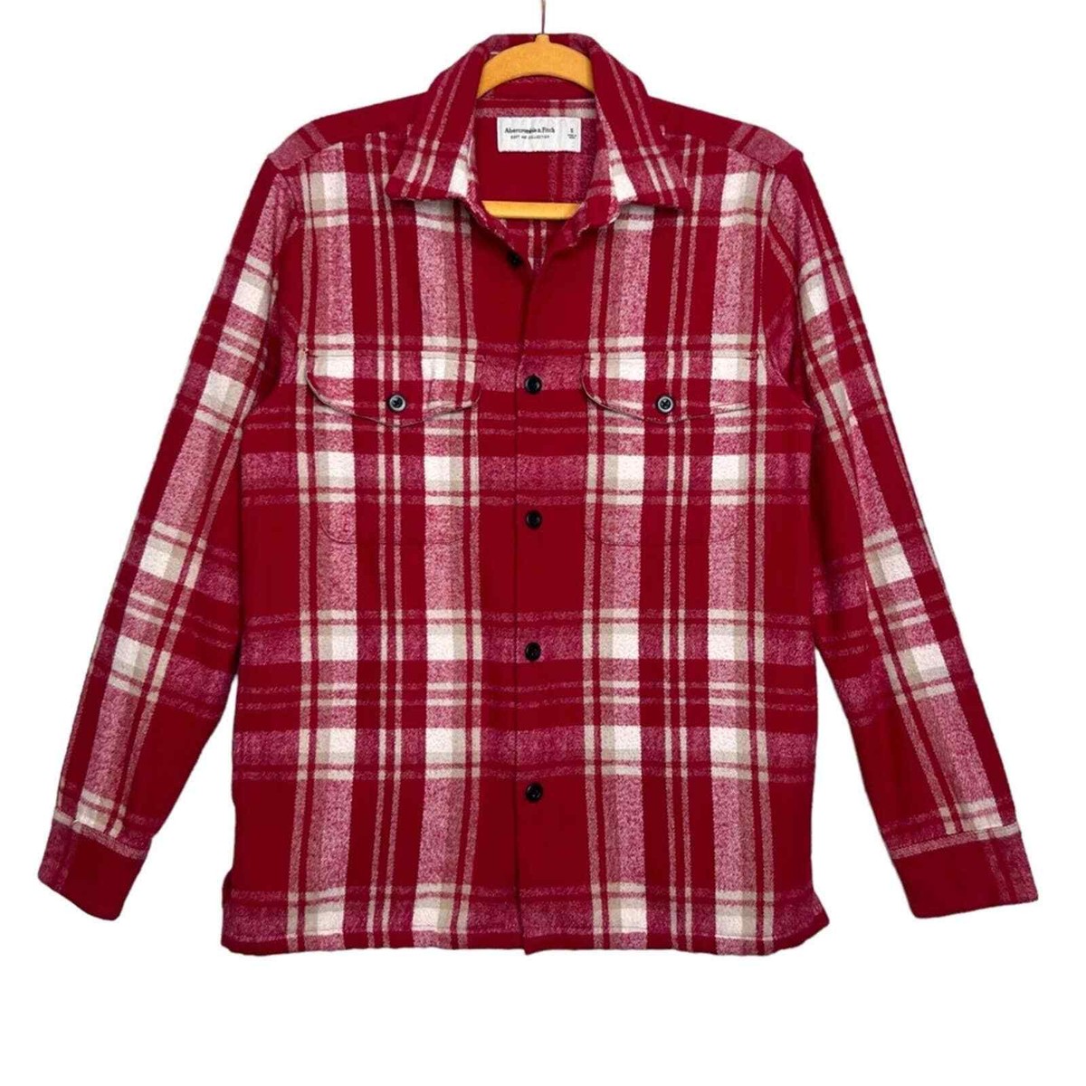 plaid shacket abercrombie