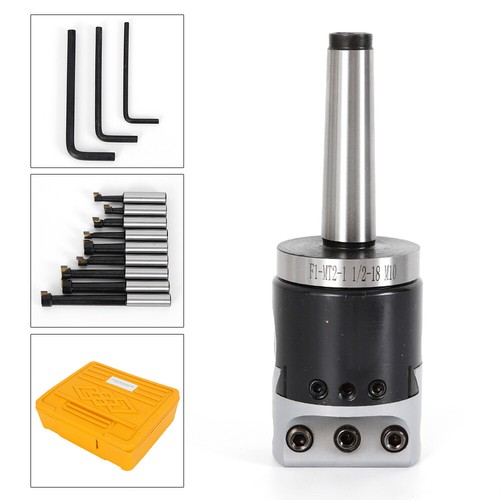 9 Stück Ausdrehkopf Schaft 1/2 Zoll Hartmetall Ausdrehstange MT2-M10 F1-12 Set CNC Fräsen USA - Bild 6 von 13